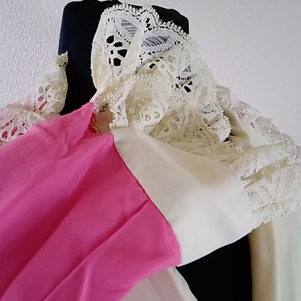 Handmade Silk Women Vintage Dress Size M Needs to Clean - Picture 6 of 16